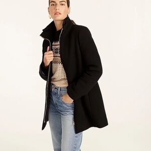 J. Crew Black Lodge Coat